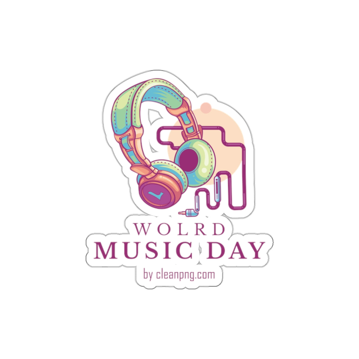 CWS Celebrations World Music Day Die-Cut Stickers