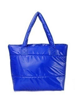 Fashion Winter Space Cotton Padded Bag Female Large Capacity Tote Bag