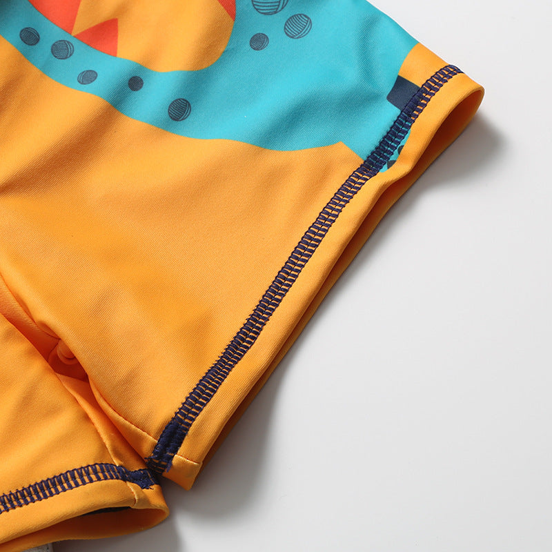 Cartoon dinosaur swimming trunks set