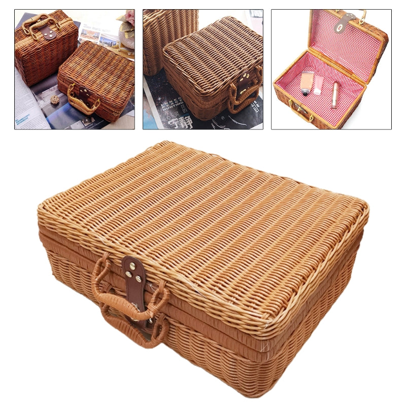 Kosmetik Aufbewahrungsbox, Rattan Box