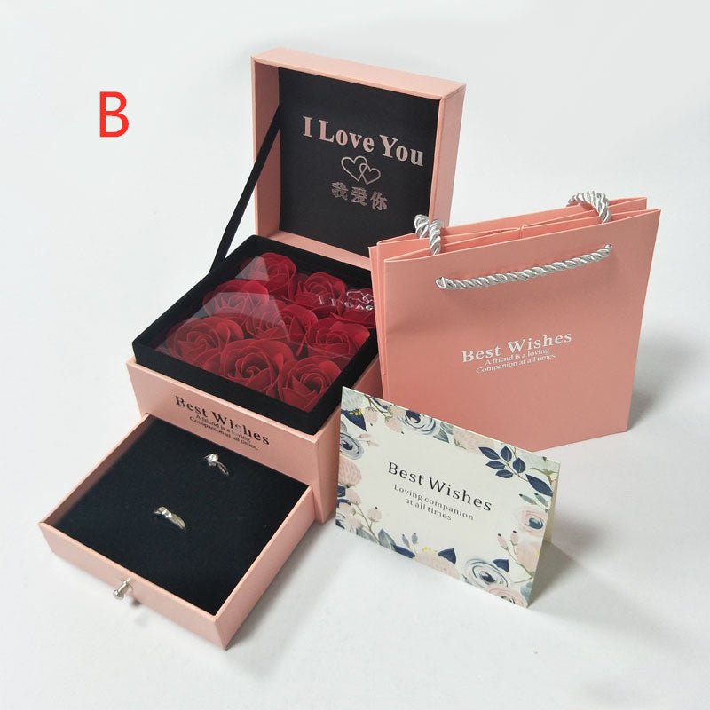 Rosa Rose Box Armband Verpackung Box Kosmetische Lippenstift Box