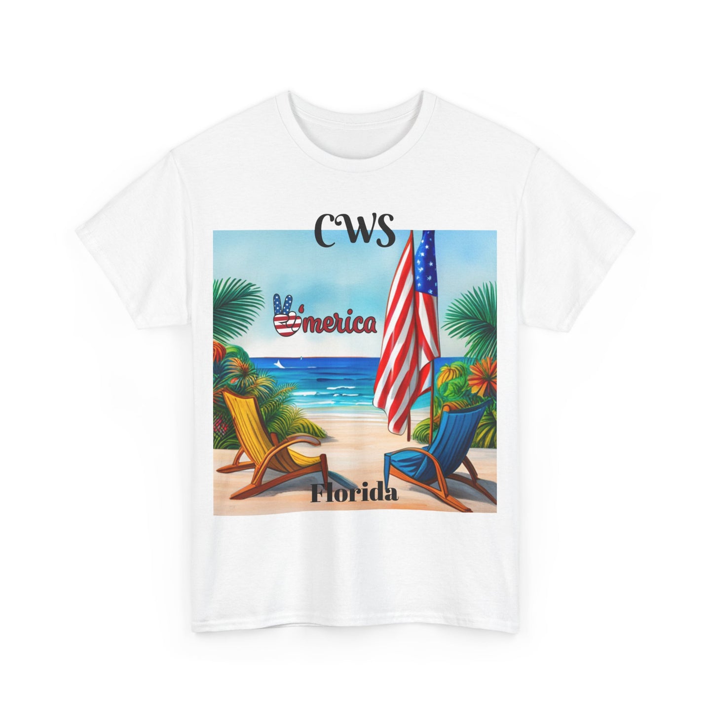 CWS Florida Unisex Heavy Cotton Tee By Cozy Winter Store