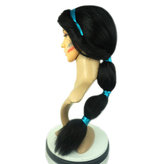 Dress Up Wig And Fluffy Braid Headgear Props