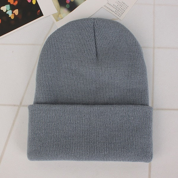 Winter Hats for Woman New Beanies Knitted Solid Cute Hat Girls Autumn Female Beanie Caps Warmer Bonnet Ladies Casual Cap