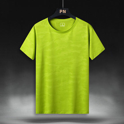 Silk Quick-drying Shirt Round Neck Men's Gas T-shirt