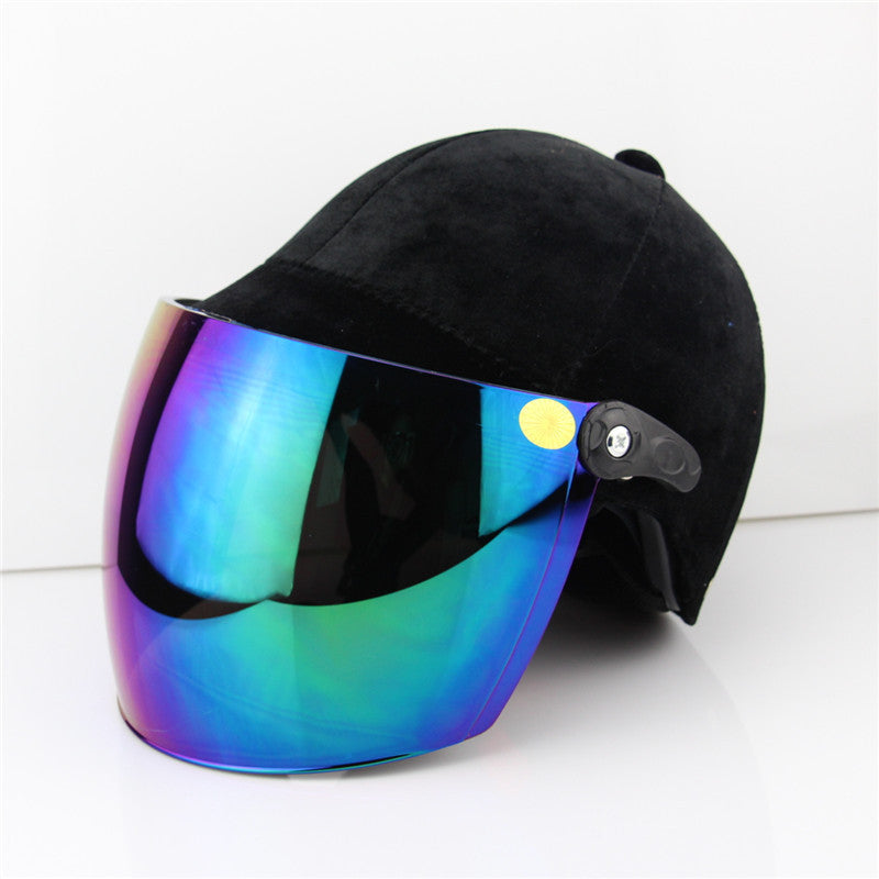 Unisex Black Suede Equestrian Helmet