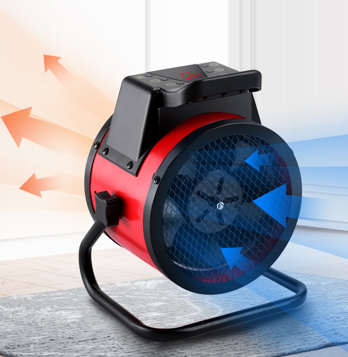 PowerHeat Pro: High-power industrial and household heater with remote control.