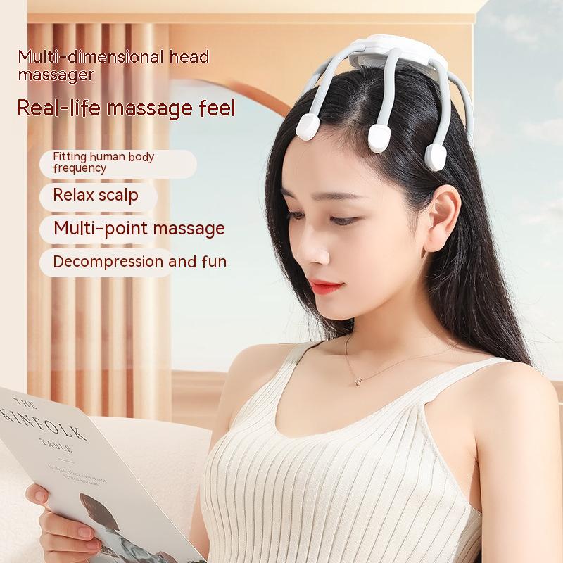 Head Massager Decompression Electric Relaxation Scraper