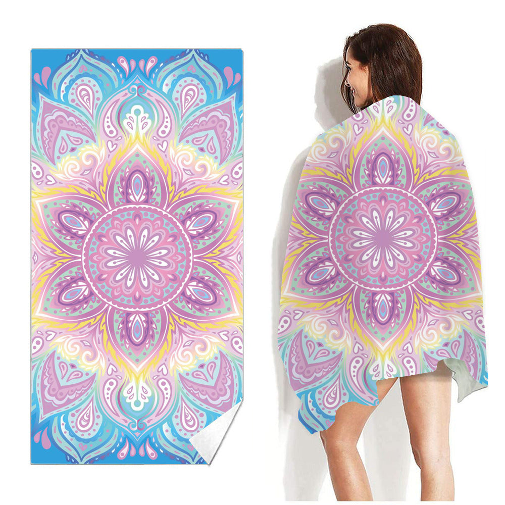 Beach Towel Printed Swimming Sweat Towel