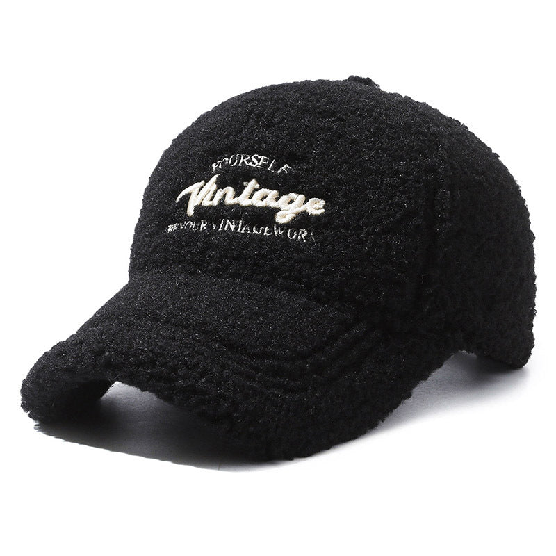 Autumn And Winter Thickened Warm Peaked Cap Korean Style Fashion Street Versatile Winter Baseball Cap