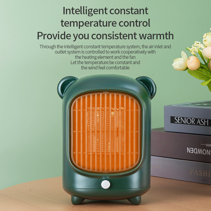 WinterMate: Portable electric heater stove with remote, ideal for room heating, mini household radiators, and desktop warmth during winter.