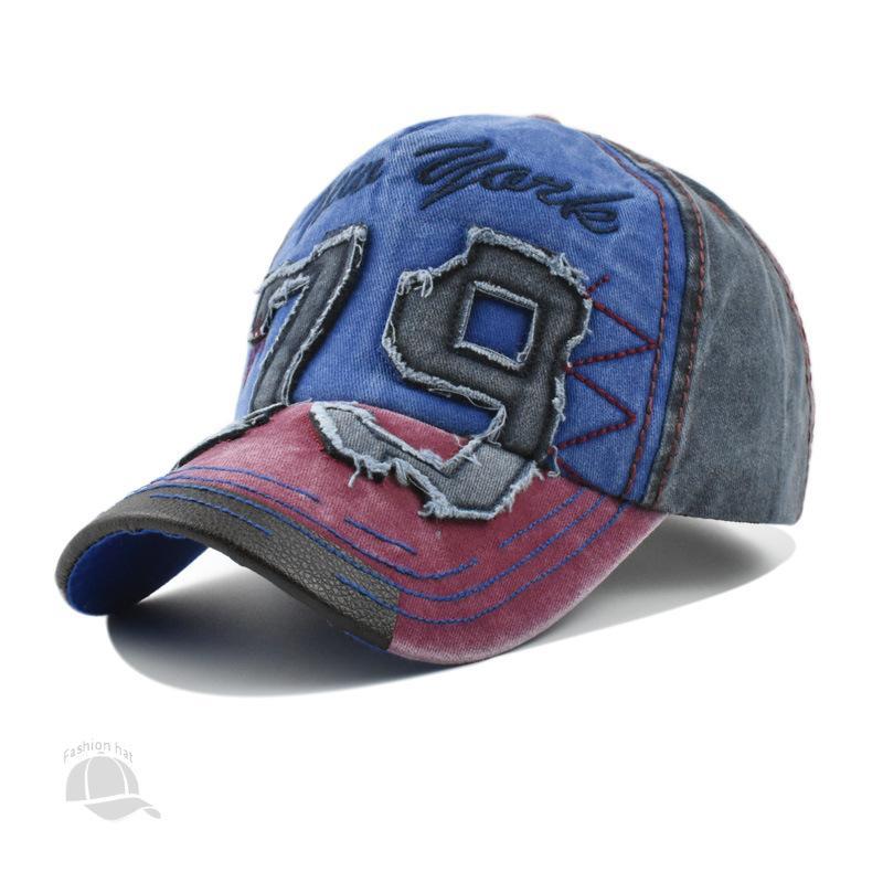 Men's Washed Letter Embroidery Baseball Cap