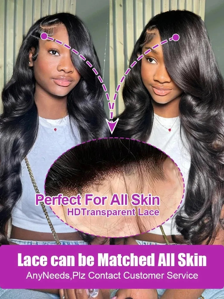 YKB Body Wave Human Hair Wigs 13x6 HD Lace Frontal Wig 30 40 Inch Glueless Preplucked 13x5 Lace Front Water Wave Brazilian Remy