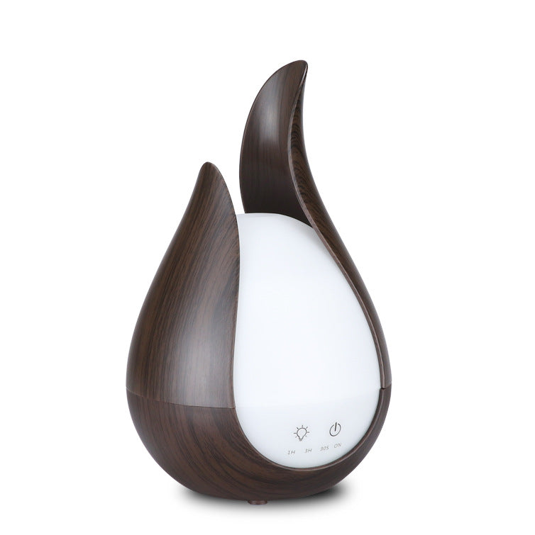 200ml Wood Grain Aroma Diffuser Ultrasonic Vase Humidifier