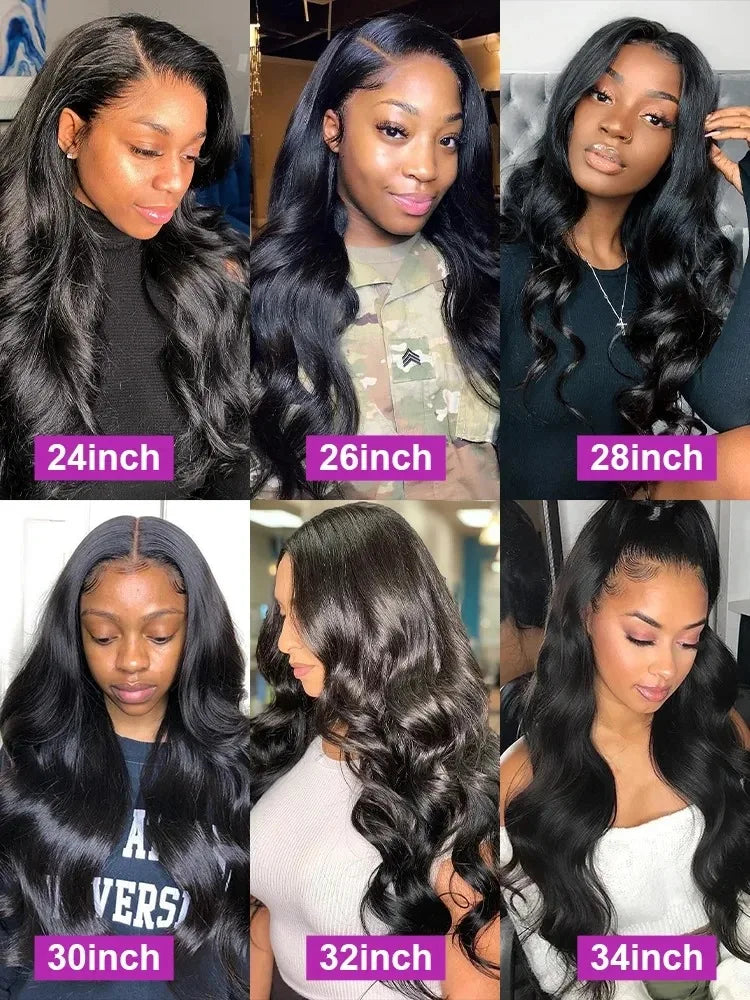 YKB Body Wave Human Hair Wigs 13x6 HD Lace Frontal Wig 30 40 Inch Glueless Preplucked 13x5 Lace Front Water Wave Brazilian Remy