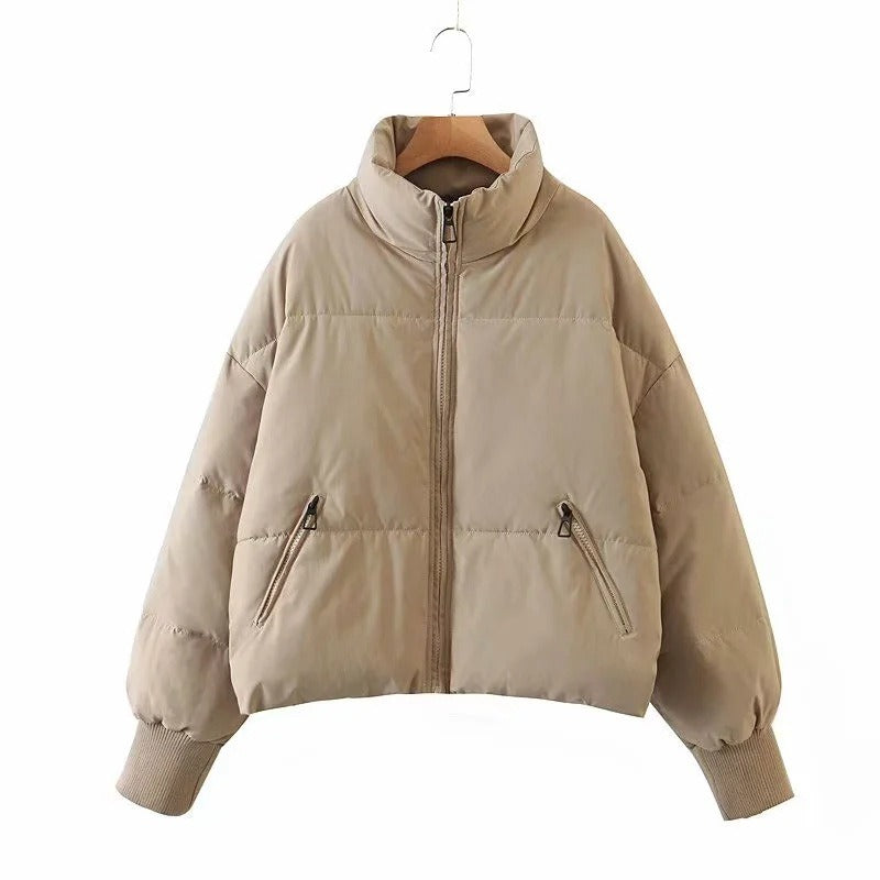 Cotton Jacket Female Ins Loose Thin Warm Bread Clothes Short Down Cotton Clothing Winter