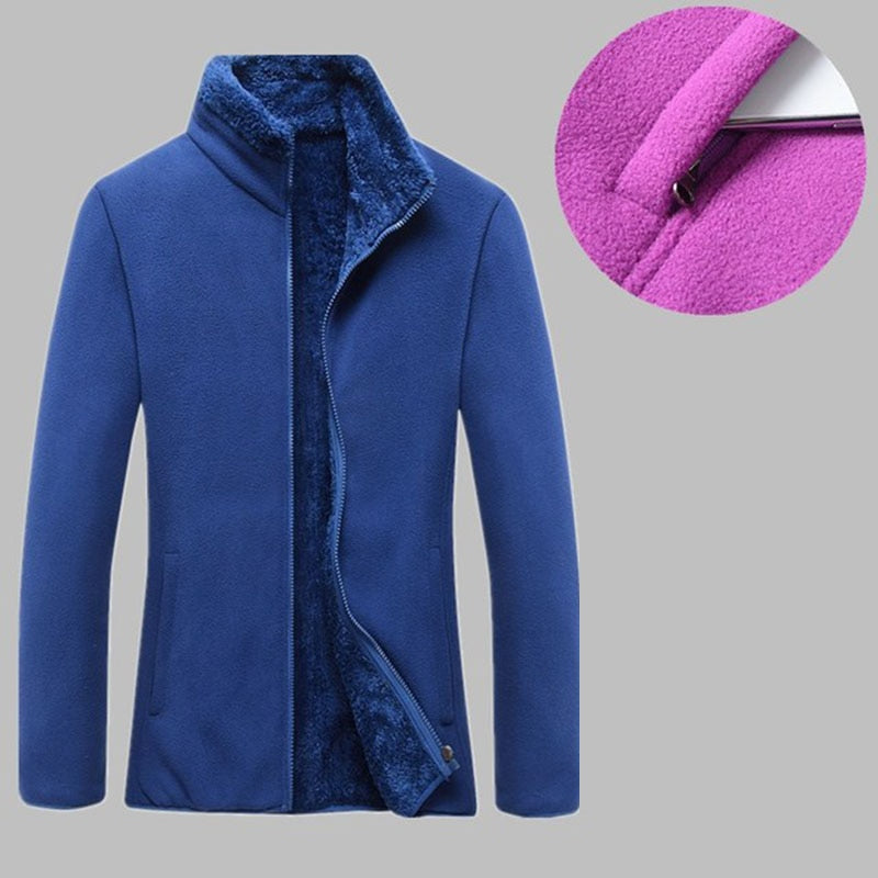 FleeceHaven: Thick fleece jacket for women, ideal for autumn and winter outdoor activities, providing polar fleece thermal insulation. Perfect for camping, hiking, and mountaineering.