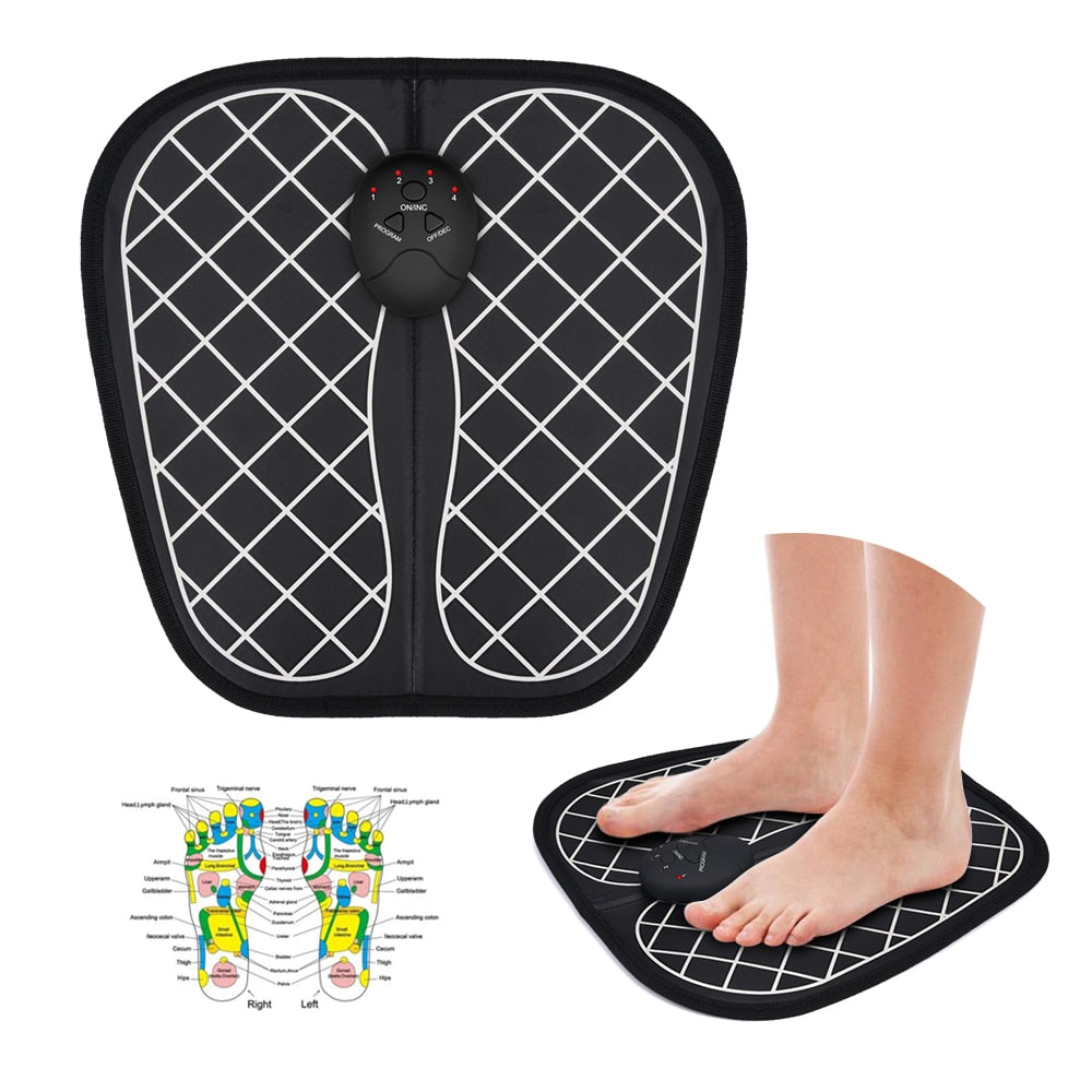 Electric EMS Foot Massager Foot Muscle Stimulator Massager Wireless Low Frequency Feet Physiotherapy ABS Stimulator Massage Mat