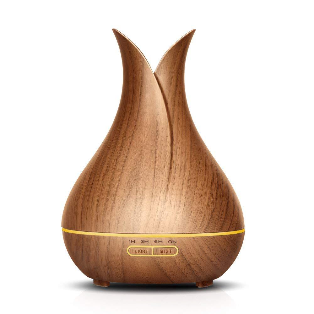 Creative Wood Grain Essential Oil Diffuser Office Home Ultrasonic Air Humidifier Aromatherapy Machine