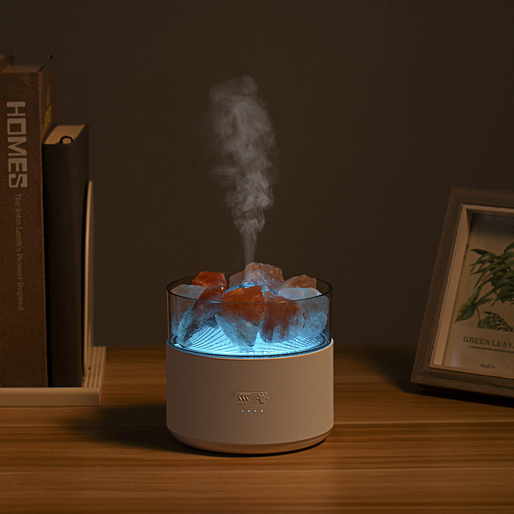 New Style Non Printed Salt Lamp Humidifier Mute Home Desk Humidifier Aromatherapy Machine Diffuser