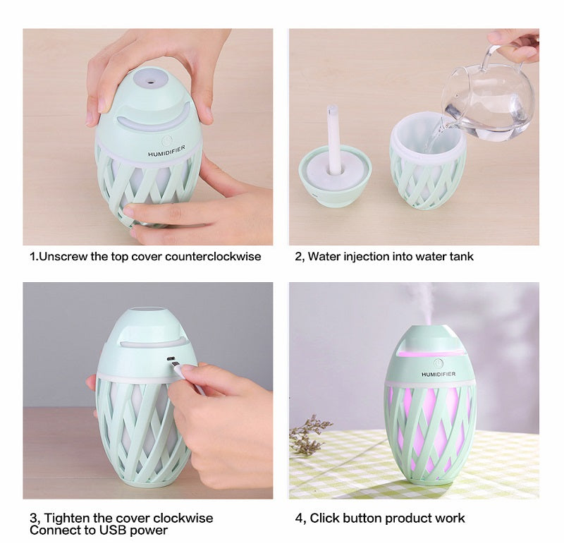 USB Air Humidifier LED Electric Aroma Diffuser