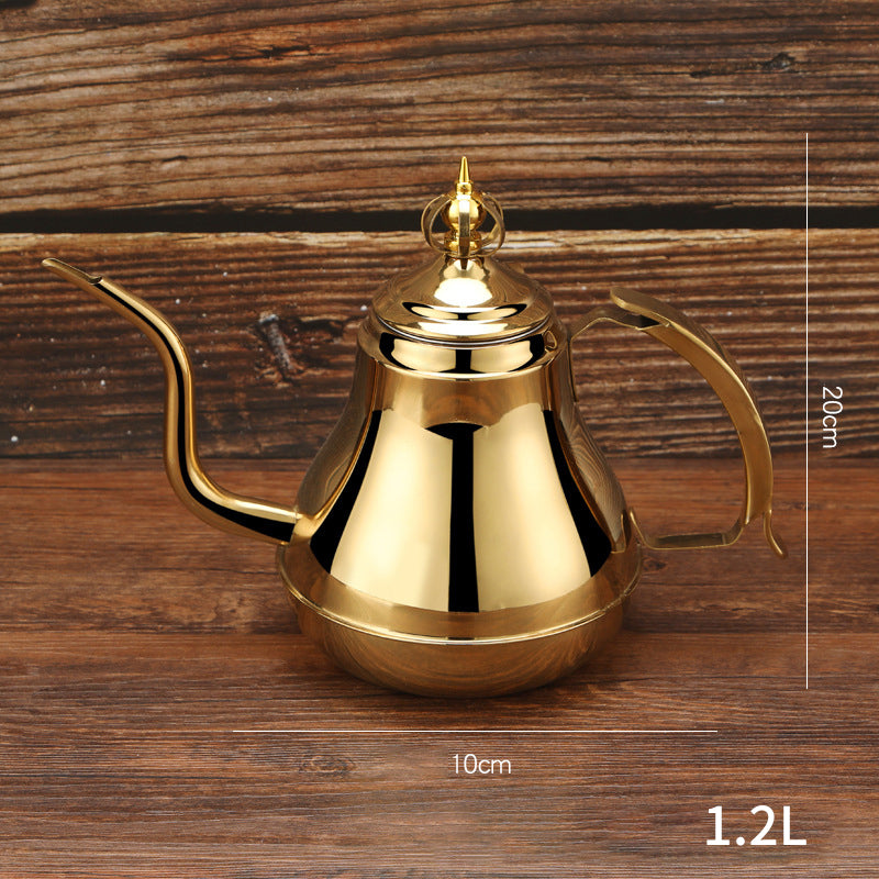 1,2/1,8 l Latin Pot Edelstahl Teekanne mit Teesieb Teekanne Kaffeekanne Induktionsherd Wasserkocher Teegeschirr-Sets 