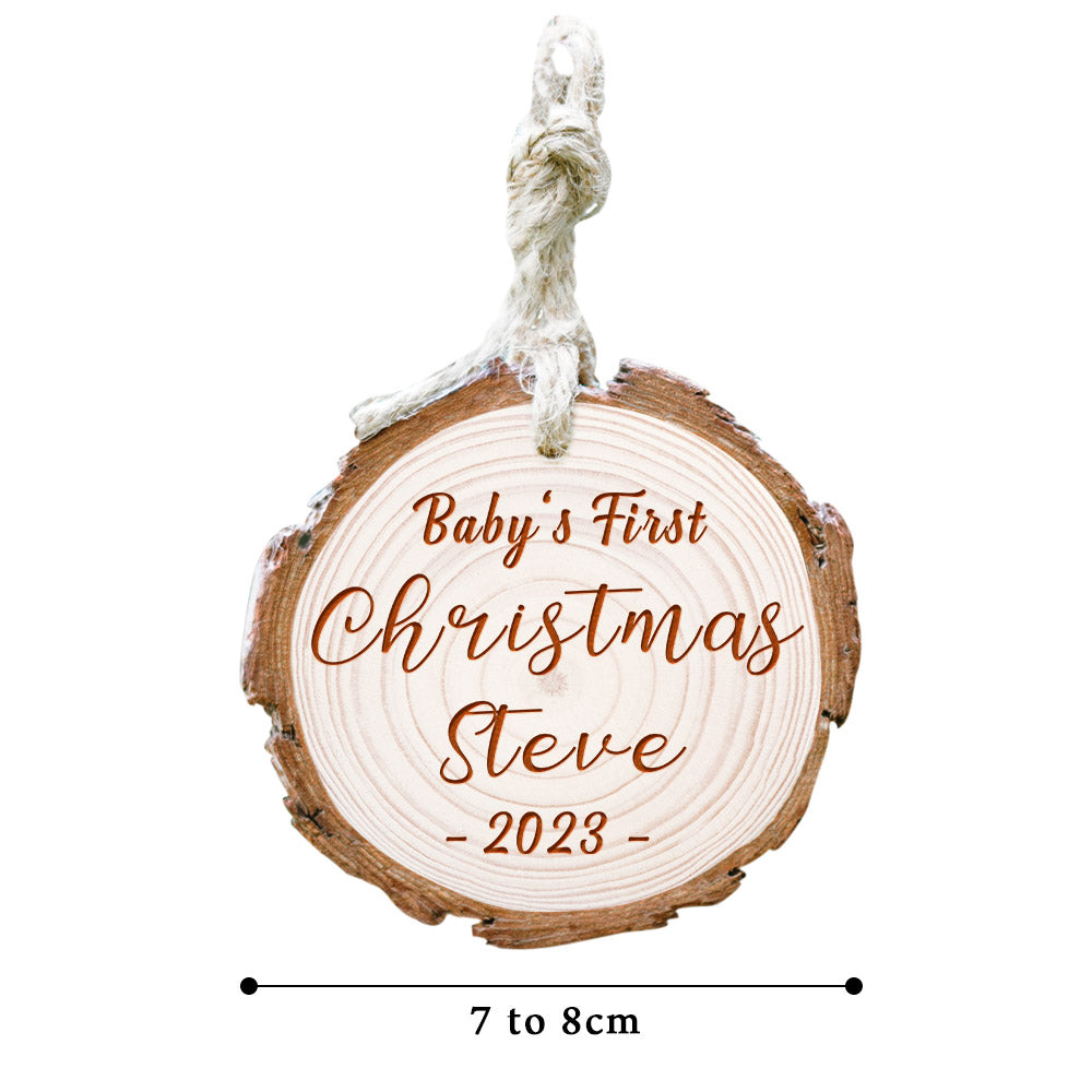 Custom Name Christmas Tree Decor Personalized Ornament Baby's First Christmas