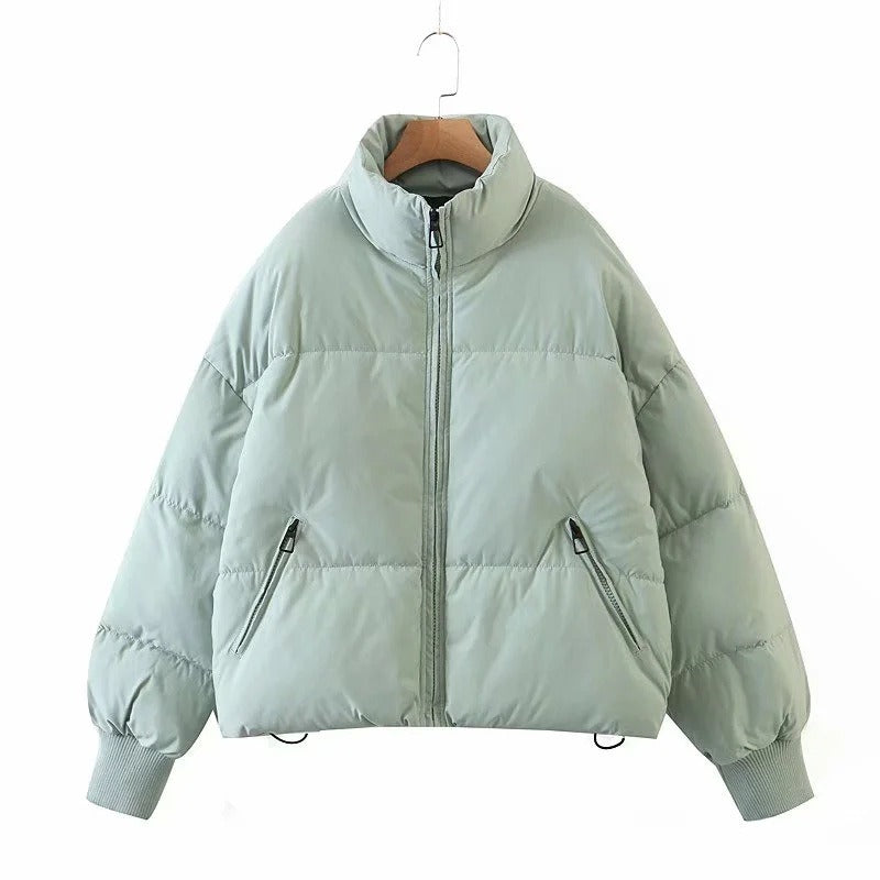 Cotton Jacket Female Ins Loose Thin Warm Bread Clothes Short Down Cotton Clothing Winter