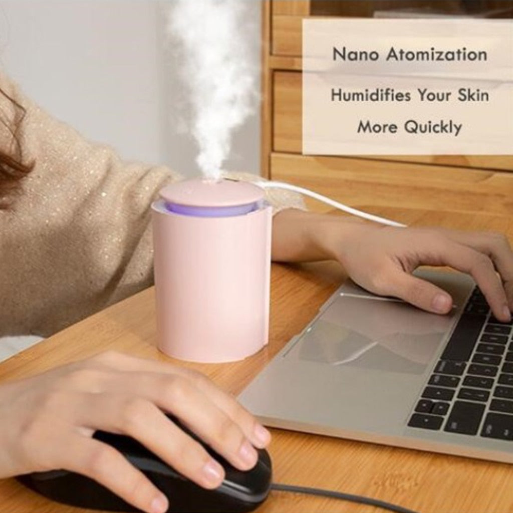 USB-Diffusor für ätherische Öle, Luftbefeuchter, 260 ml, Tank für Schlafzimmer