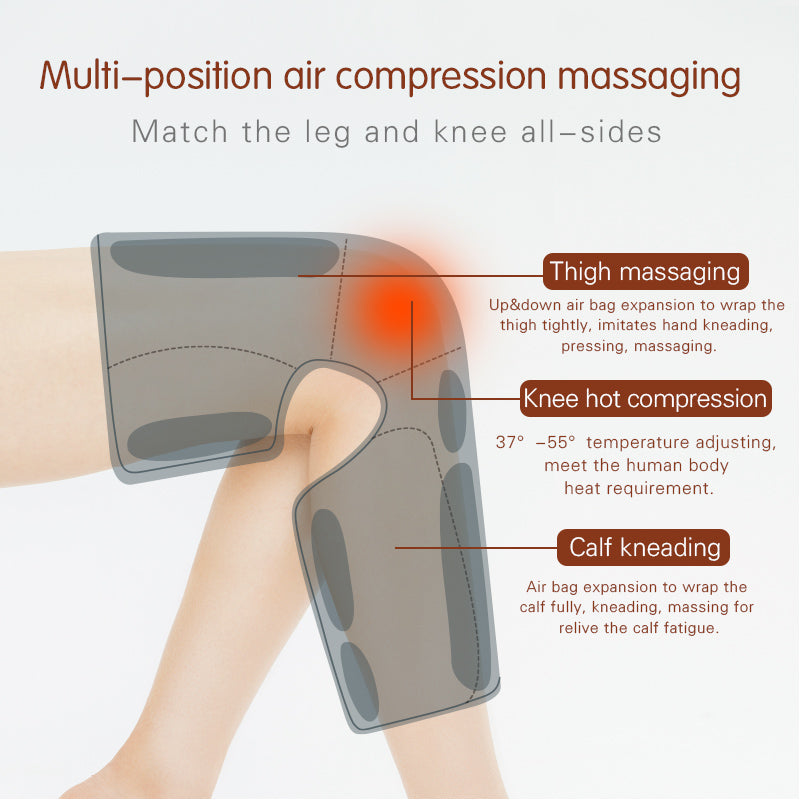 Leg Massager Air Wave Leg Physiotherapy Instrument Knee Heating Calf Kneading Massager Air Physiotherapy Instrument