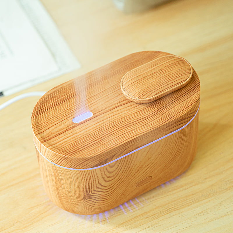 Creative Wood Grain L16 Aroma Diffuser Home Office Ultrasonic Humidifier Essential Oil 5V Silent Automatic Diffuser