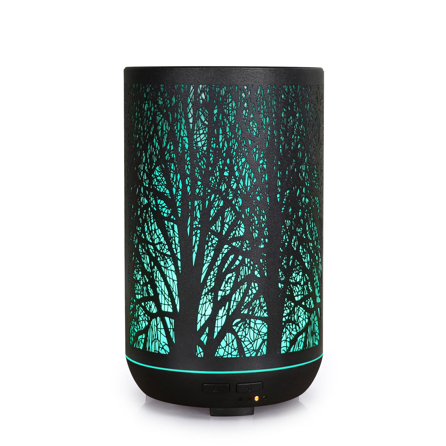 Flat-Top Big Forest Wrought Iron Aroma Diffuser Household Hardware Desktop Hollow Humidifier 300ml