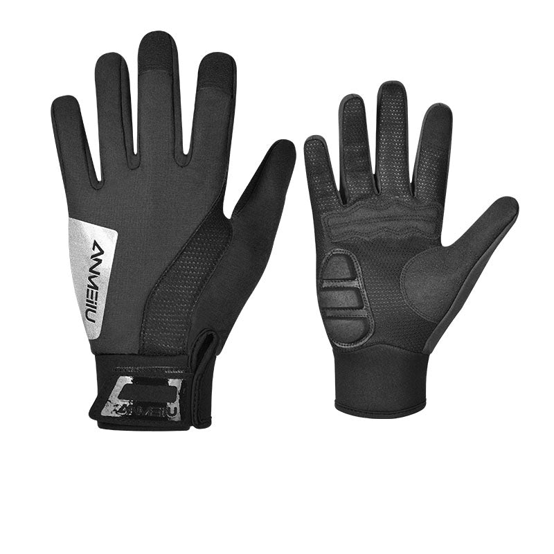 Mountainbike-Handschuhe, verdickte, winddichte Motorradhandschuhe, warme Unisex-Ausrüstung, Fahrradhandschuhe 