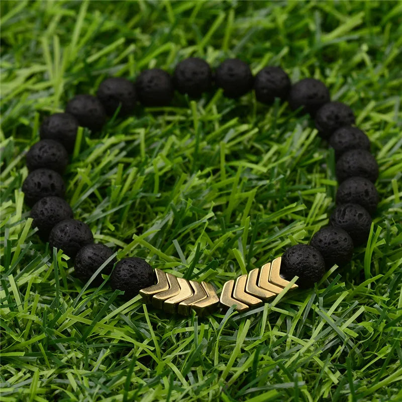 Sacred Arrow   Diffuser Bracelet Lava Stone Diffuser Bracelet