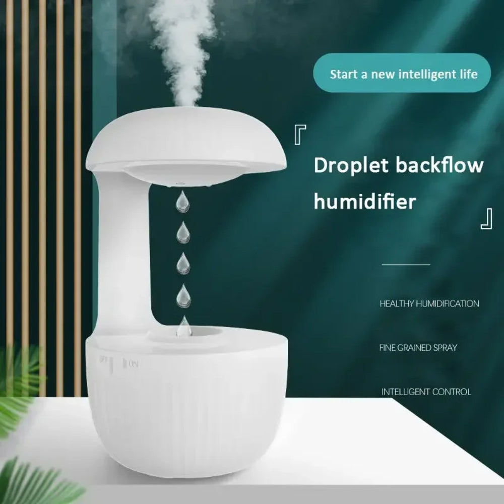 600ml Water Drop Humidifier Essential Oil Aromatherapy Diffuser Home Office Desktop Mute Ultrasonic Sprayer