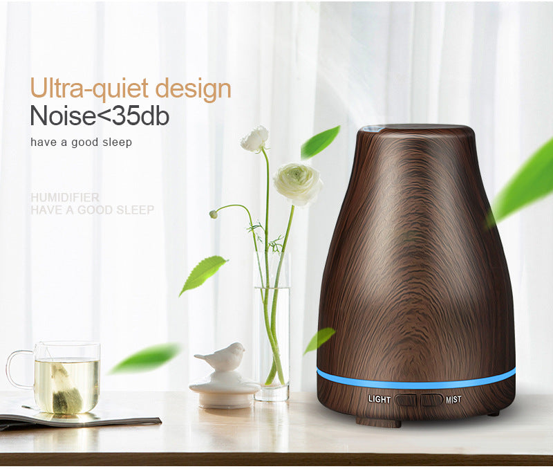 Air Home Humidifier Wood Grain Colorful Ultrasonic Aroma Diffuser 120ml Aroma Diffuser