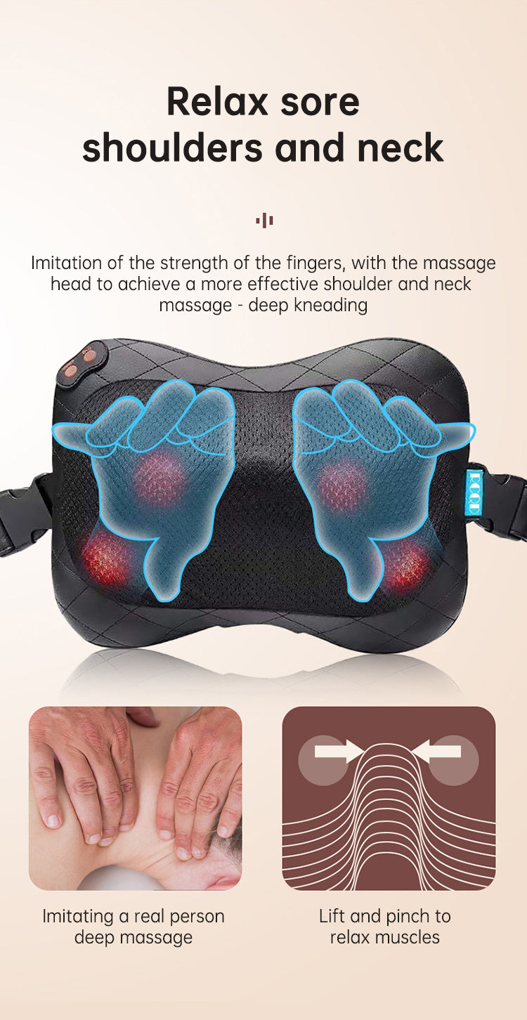 Multifunctional Shiatsu Neck, Back and Shoulder Electric Kneading  Smart  Massager