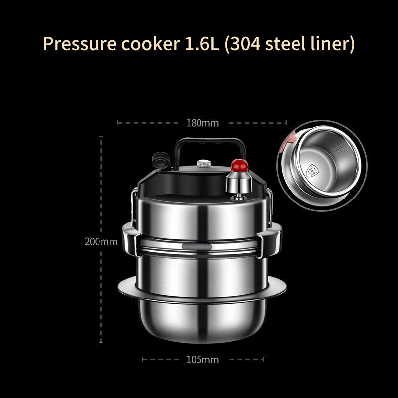 304 stainless steel pressure cooker outdoor portable micro pressure cooker kitchen mini pressure cooker