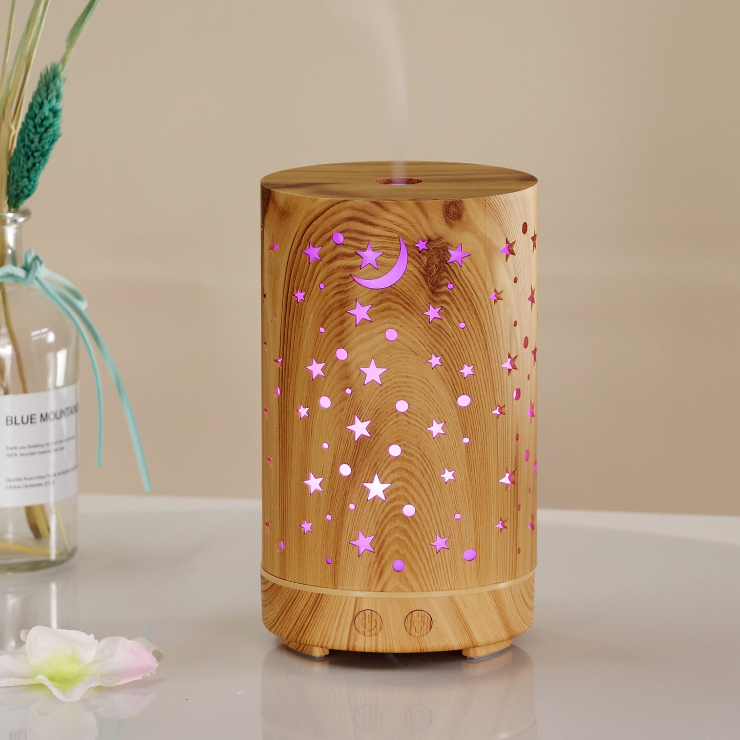 New Creative Starry Sky Humidifier Mini Desktop Office Home Humidifier Portable Colorful Hollow Aroma Diffuser