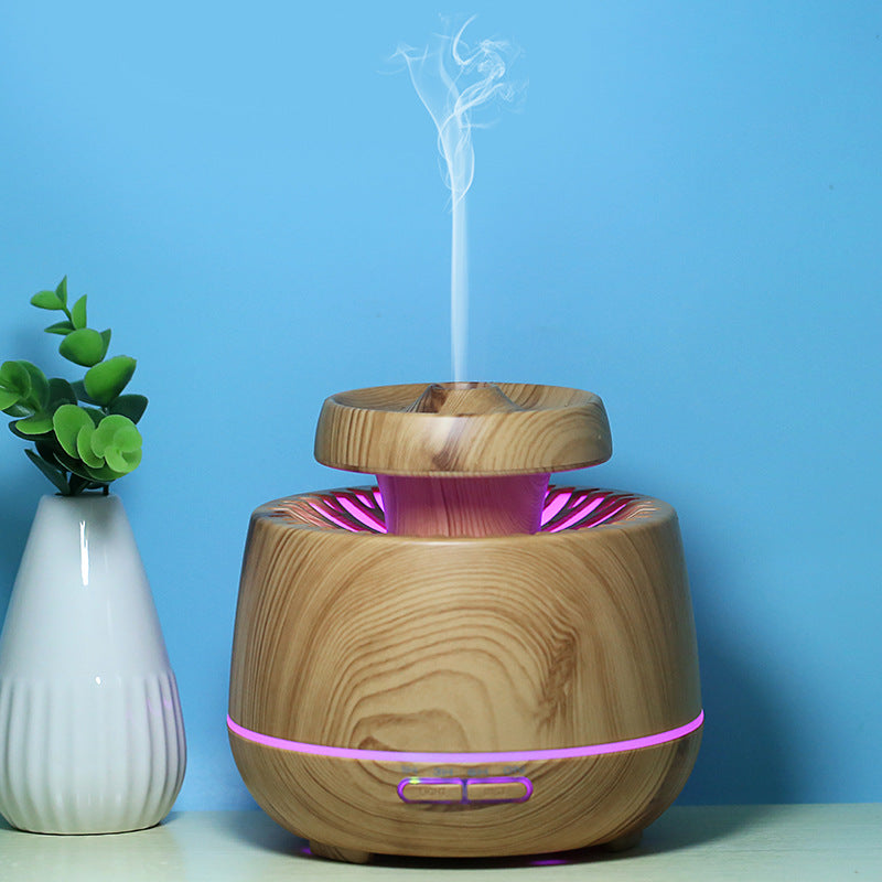 New Wood Grain L9 Aromatherapy Machine Home Car Ultrasonic Humidifier USB Automatic Spray Diffuser