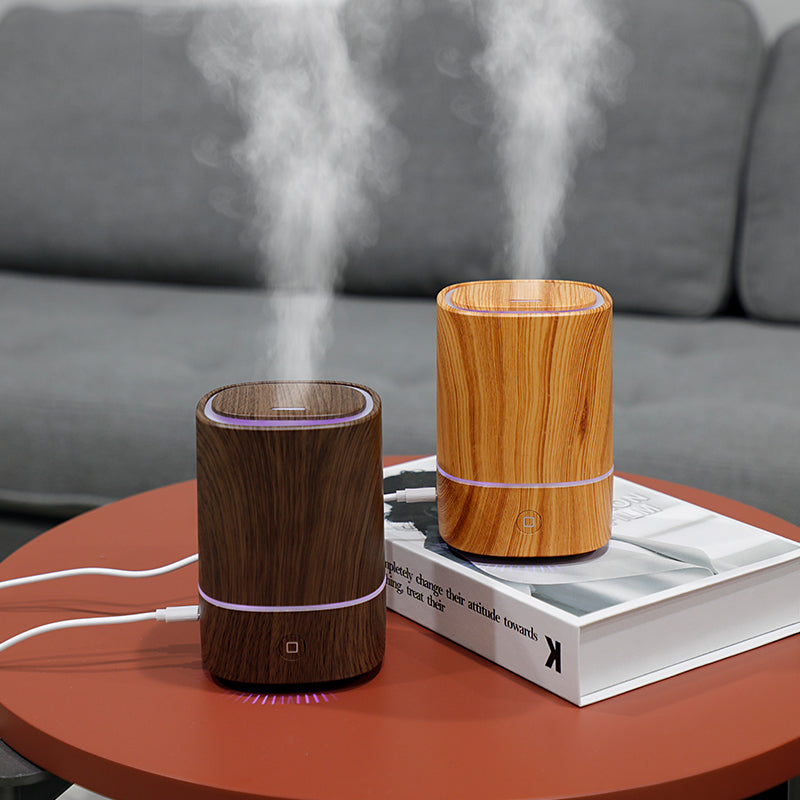 New Wood Grain L10 Aroma Diffuser Home Car Ultrasonic Humidifier USB Automatic Spray Diffuser