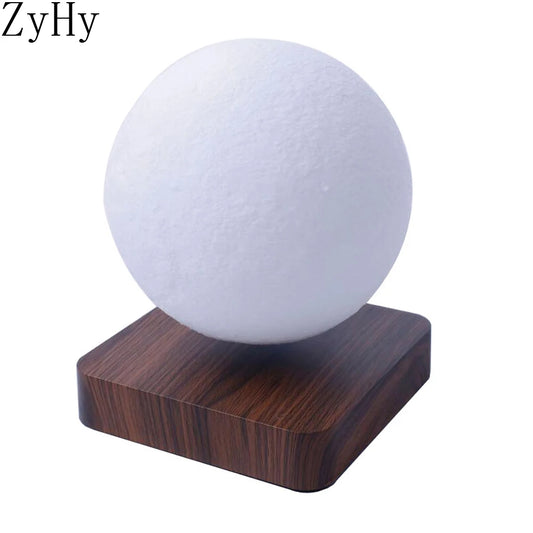 LED Hot Sale Creative 3D Print Magnetic Levitation Moon Lamp Night Light Rotating LED Floating Lamp Home Decoration Dropshopping