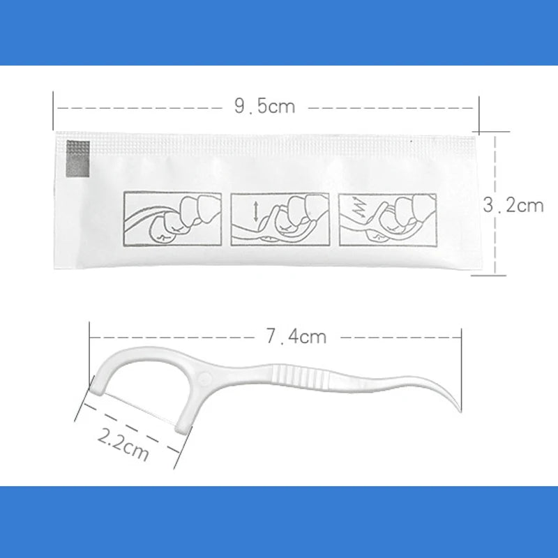 50 ~ 600 stücke tragbare zahnseide zähne sticks mundpflege hygiene zahnstocher individuelle paket Polyethylen dental flosser mit box