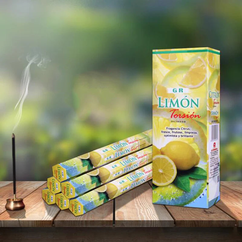 Natural Lemon Fragrance India Incense Aroma Stick Incense Big Box Incense Sticks Household Indoor Clean Air Smell Supply