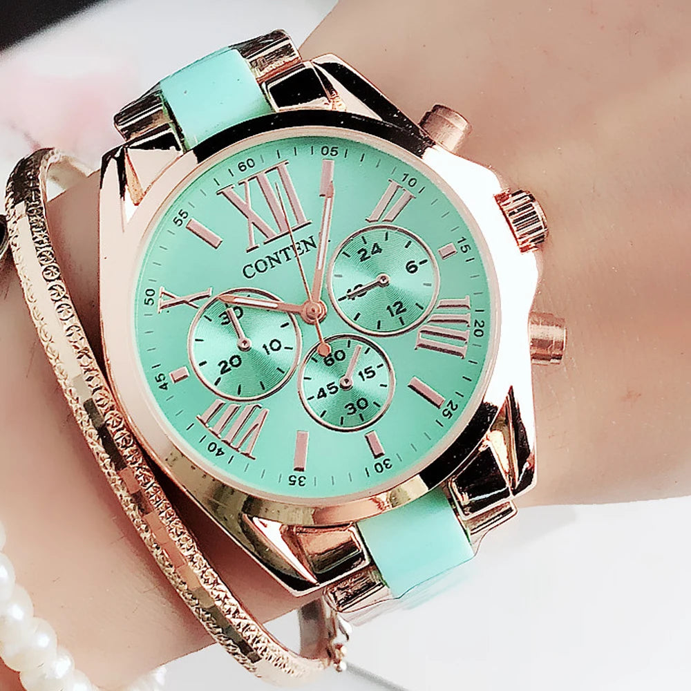 Ladies Fashion Pink Wrist Watch Women Watches Luxury Top Brand Quartz Watch M Style Female Clock Relogio Feminino Montre Femme