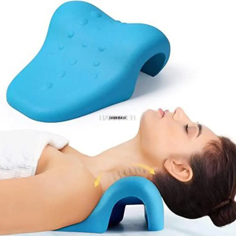 PU foam cervical pillow repair straight and reverse arch polyurethane correction massage traction pillow health care