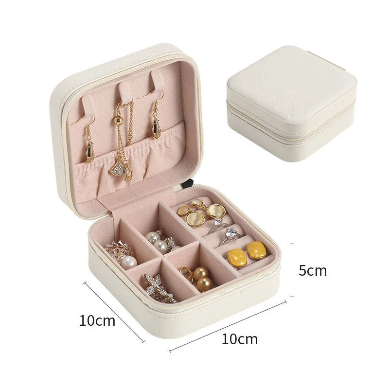 Double-layer Wooden Jewlery Box Ring Box Jewelry Boxes and Packaging with PU Leather Jewelry Storage Organizer and Makeup Case