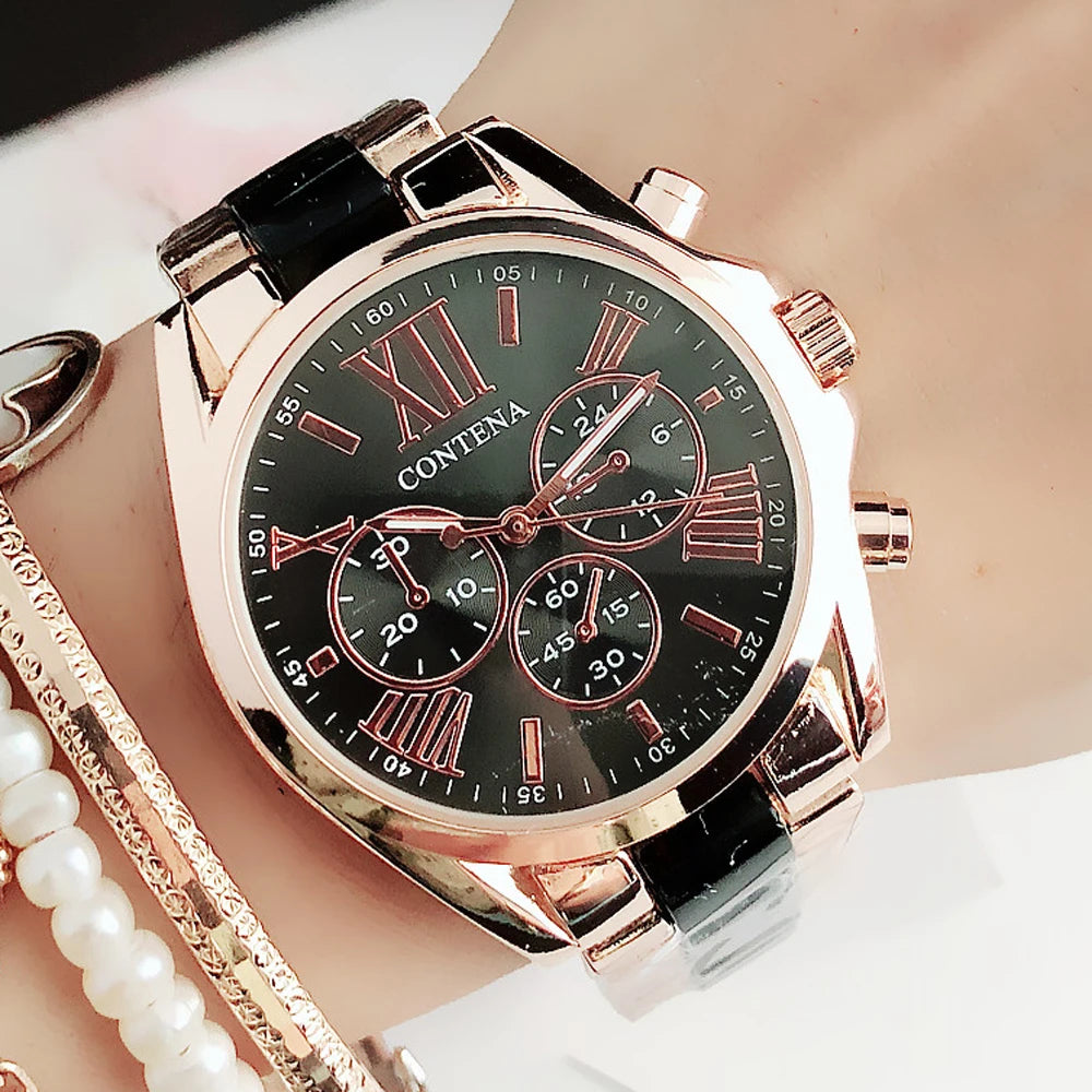 Ladies Fashion Pink Wrist Watch Women Watches Luxury Top Brand Quartz Watch M Style Female Clock Relogio Feminino Montre Femme