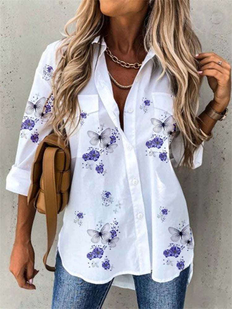 Mode lange ärmeln frau hemd casual shirt frau elegante bluse frau