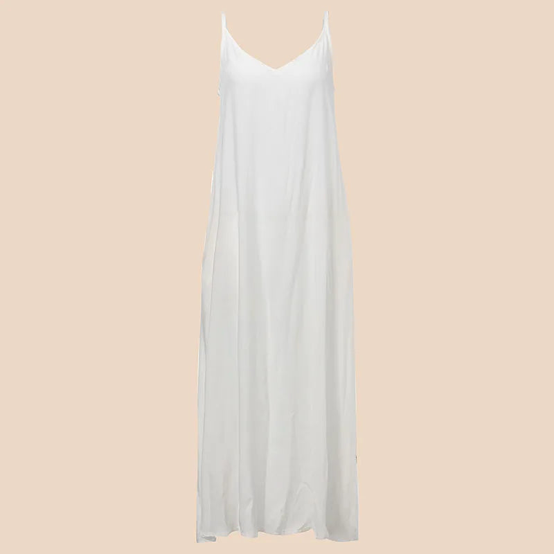 "Snowfall Elegance" Long White Dress.